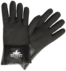 6212SJ - MCR Safety 12" Gauntlet Cuff PVC Dipped Glove