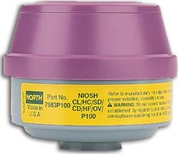 7583P100 - Honeywell North Organic Vapor/Acid Gas/P100 Cartridge