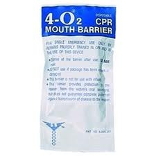 80201 - Medique CPR Mask 4-O2 Disposable Mouth Barrier