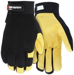 901 - MCR Safety Deerskin Palm Mechanics Glove
