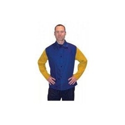 9230 - Tillman Blue Jacket with Leather Sleeves
