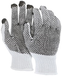 9660L - MCR Safety 7 Gauge Cotton/Polyester Blend PVC Dot Glove