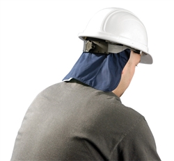 969 - OccuNomix MiraCool Deluxe Navy Hard Hat Cooling Pad with Shade