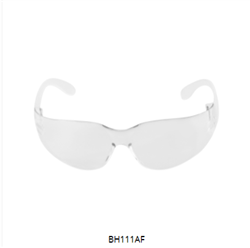 BH111AF - Torrent Clear Anti-Fog Lens, Frosted Clear Frame Safety Glasses
