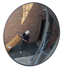DCVO-18T-PB - Se-Kure Domes and Mirrors 18" Outdoor Convex Mirror