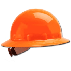 E-1RW46A000 - Honeywell FibreMetal Full Brim Hard Hat Hi-Viz Orange