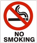 G-486023 - Safehouse Signs 7" x 10" Plastic NO SMOKING Sign