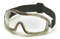 G704T - Pyramex Chemcial Splash Clear Anti-Fog Lens Goggles