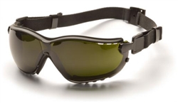 GB1850SFT - Pyramex V2G Black Frame Shade 5.0 IR Lens