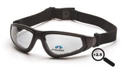 GB4010STR25 - Pyramex XSG Readers Clear Anti-Fog +2.5 Lens Glasses