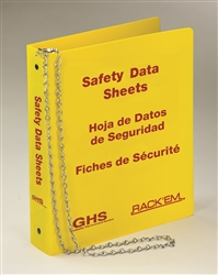 HOR3010 - Horizon Mfg. SDS Binder - 3 Languages, 3" Ring