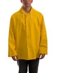 J53107 - Tingley Industrial Work Yellow Jacket with Storm Fly Front with Attached Hood