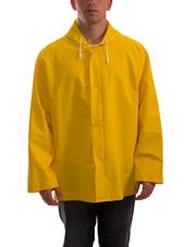 J53107 - Tingley Industrial Work Yellow Jacket with Storm Fly Front with Attached Hood
