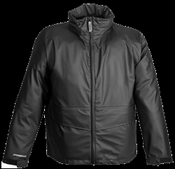 J67113 - Tingley Stormflex Black Jacket with Zipper Front and Attached Hood Retail Packaged