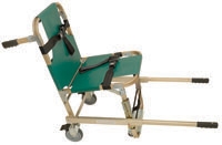 JSA-800-EHW - Junkin Safety Evacuation Chair w/ Extended Handles and Four Wheels