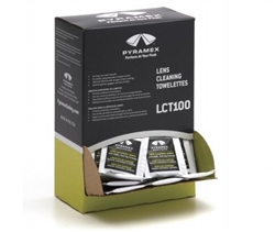 LCT100 - Pyramex 100 Individually Packaged Lens Cleaning Towelettes
