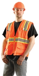 LUX-ATRANS - OccuNomix Classic Solid Hi-Viz Class 2 Two-Tone Surveyor Vest