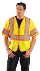 LUX-HSCLC3Z - OccuNomix Classic Class 3 Mesh Two-Tone Safety Vest