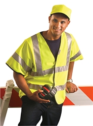 LUX-HSFULLG - OccuNomix Premium Class 3 Solid Dual Stripe Safety Vest
