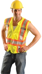 LUX-SC2TB - OccuNomix Classic Mesh Hi-Viz Two-Tone Expandable Vest