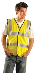 LUX-SSFGCFR - OccuNomix Premium Flame Resistant Dual Stripe Mesh Vest