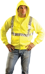 LUX-SWTLHZ - OccuNomix Classic Lightweight Hoodie Hi-Viz Sweatshirt