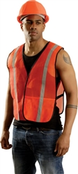 LUX-XSBM - OccuNomix Value Mesh Silver Bead Hi-Viz Vest
