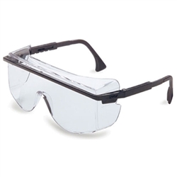 S2500 - Uvex Astro OTG Safety Glasses, Black Frame, Clear Lens