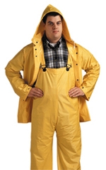 S61317 - Tingley Tuff-Enuff Yellow 3 Piece Suit, Jacket, Overall and Hood