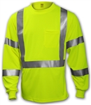 S75522 - Tingley Class 3 Fluorescent Yellow-Green Long Sleeve Shirt