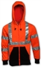S78129 - Tingley Fluorescent Orange-Red Hooded Sweatshirt