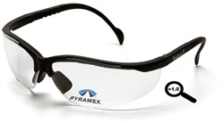 SB1810R10 - Pyramex V2 Readers Clear +1.0 Lens Glasses