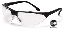 SB2810ST - Pyramex Rendezvous Black Frame Clear Anti-Fog Lens Glasses