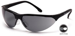 SB2820ST - Pyramex Rendezvous Black Frame Gray Anti-Fog Lens Glasses