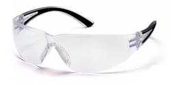 SB3610S - Pyramex Cortez Black Temple Clear Lens Glasses