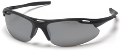 SB4570D - Pyramex Avante Black Frame Silver Mirror Lens Glasses