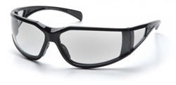 SB5110DT - Pyramex Exeter Black Frame Clear Anti-Fog Lens Glasses