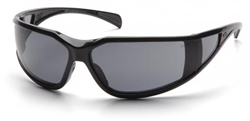 SB5120DT - Pyramex Exeter Black Frame Gray Anti-Fog Lens Glasses