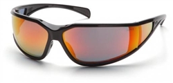 SB5155DT - Pyramex Exeter Sky Red Mirror Anti-Fog Lens Glasses