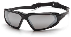 SBB5070DT - Pyramex Highlander Black Frame Silver Mirror Anti-Fog Lens Glasses