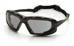 SBG5020DT - Pyramex Highlander-XP Black-Gray Frame Gray Anti-Fog Lens Glasses