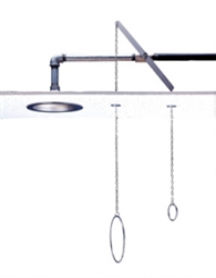 SE-236 - Speakman Concealed Ceiling Mount, Horizontal Supply w/ Stay Open Ball Valve w/ On-Off Pull Chains w/ Rings