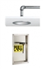 SE-237 - Speakman Wall Mounted Deluge Shower w/ 10" Flush Chrome Plated Showerhead, Recessed Wall Activator
