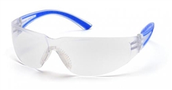 SN3610S - Pyramex Cortez Navy Temple Clear Lens Glasses