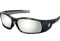 SR117 - MCR Safety Swagger Silver Mirror Lens Glasses