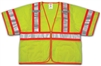 V70332 - Tingley Fluorescent Yellow-Green Solid Mesh Two-Tone Vest