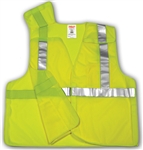 V70622 - Tingley Fluorescent Yellow-Green Vest with Hook and Loop Closure and 2 Pockets