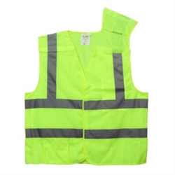 VB231P - Cordova Class II Hi-Vis Lime Mesh Breakaway Vest
