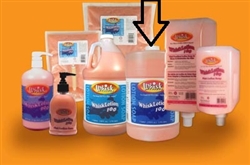 WL-100-FT-4 - Whisk Pink WhiskLotion Soap 1 Gallon Flat Top Bottle
