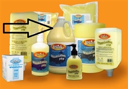 WL-105-SN-4 - Whisk Yellow WhiskLotion Soap 1 Gallon Short Neck Bottle